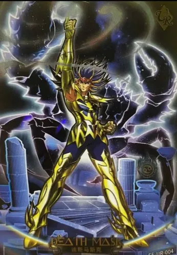 Carta Mascara da Morte Arte Especial Cavaleiros do Zodiaco