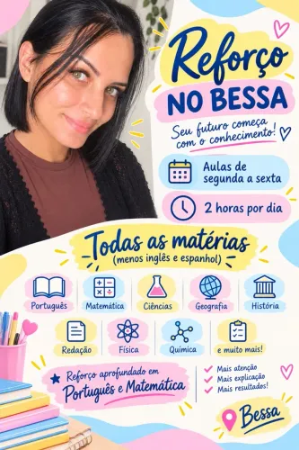 Reforço escolar no bessa