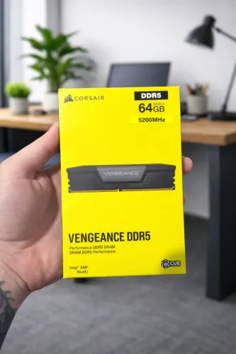 Memoria Ram Corsair Vengeance ddr5 Desktop 64gb (2x32gb) 5200mhz Nova sem uso com garantia