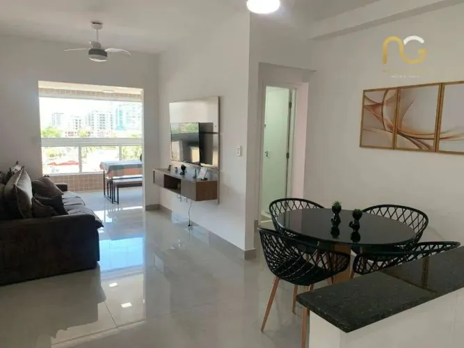 Apartamento com 2 dormitórios à venda, 74 m² por R$ 670.000,00 - Canto do Forte - Praia Gr
