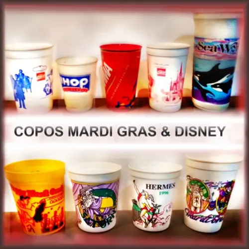 Copos colecionáveis vintage