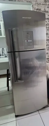 Vendo geladeira Brastemp inox