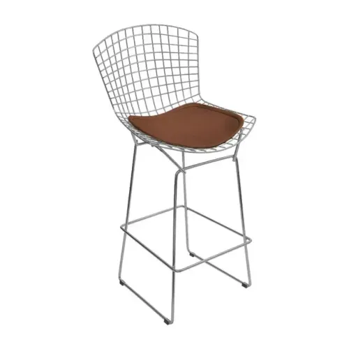 Cadeira Banqueta Bertoia Marrom