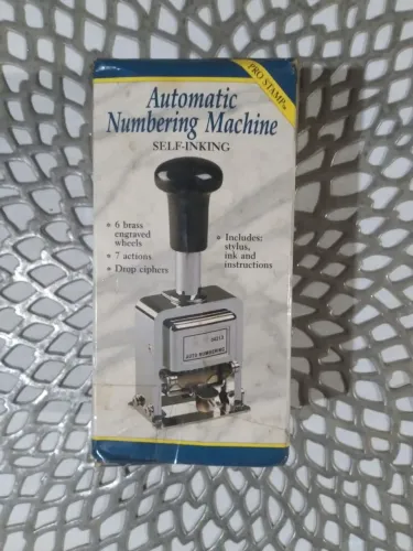 Carimbo Numerador Automático Sequencial de Metal - 6 Dígitos (Profissional)