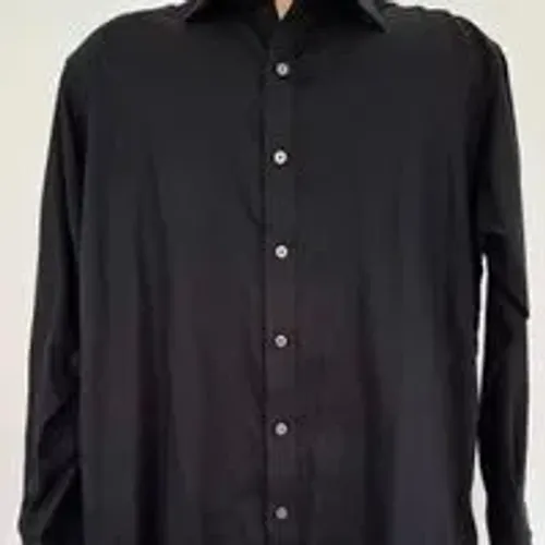 camisa nova manga longa estilista sean john - usa tailored fit preta