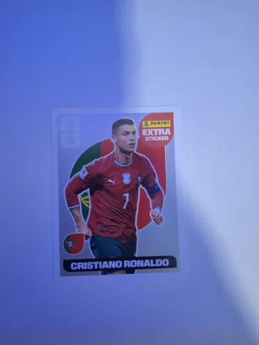 Figurinha Cristiano Ronaldo CR7 Prata Copa Do Mundo 2026 Extra Sticker Legend