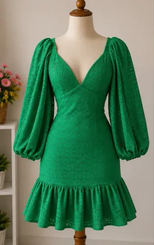 Vestido verde (lança perfume original) 