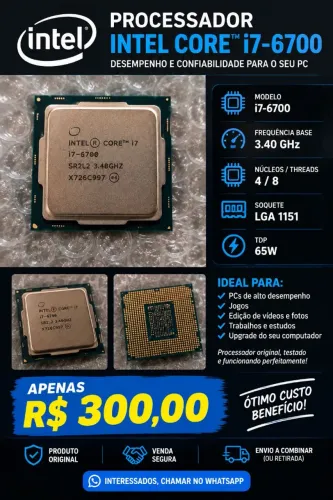 Vendo processador Intel Core i7-6700