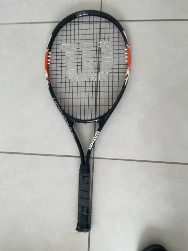 Raquete de Tênis Wilson Matchpoint XL - Preto+Laranja