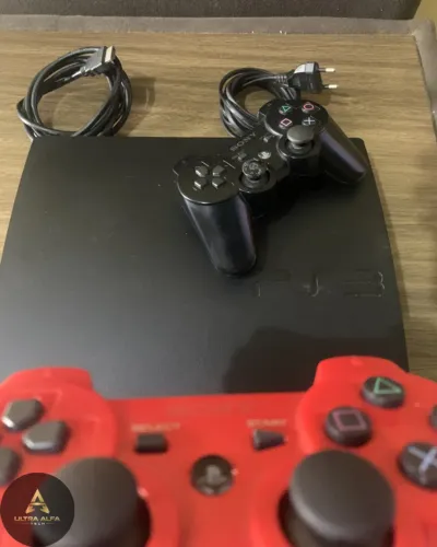 PS3 SLIM COMPLETO + HEN COM LOJAS + CONTROLES NOVOS