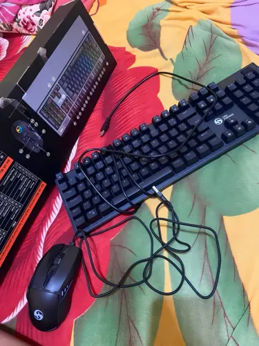 Kit Gamer Teclado e Mouse RGB Fire Phoenix - Colorido e Completo