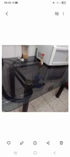 Mesa de vidro 6 lugares