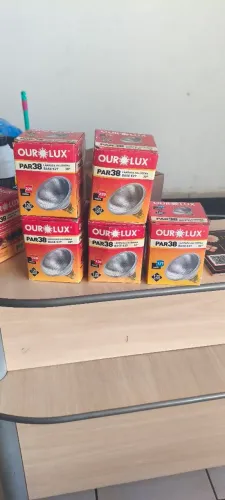 Lote lâmpadas halógenas par 38 ourolux