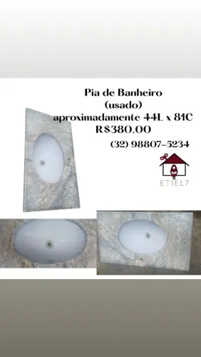 Pia de banheiro