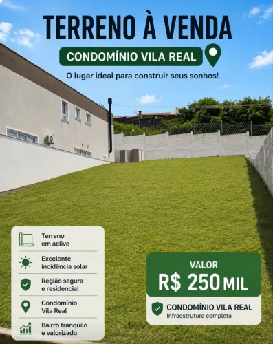 Lote Aclive Condomínio Vila Real!