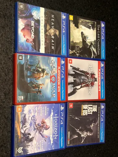 6 jogos de ps4