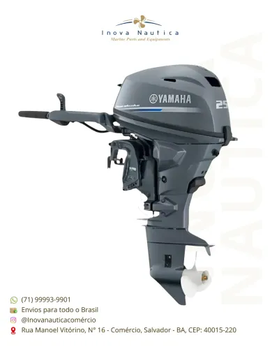Motor Yamaha F25 EFI ELÉTRICO 4T