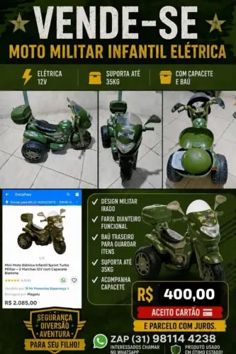 Moto infantil eletrica