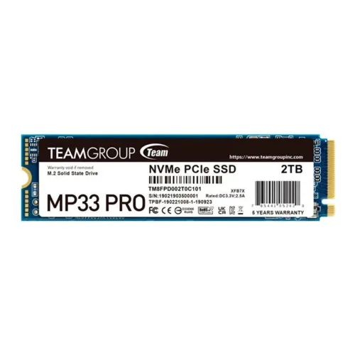 SSD NVME M.2 2TB MP33 PRO TEAMGROUP NOVO LACRADO