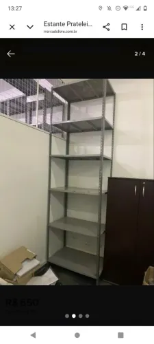 Estante em aço 3 metros de altura