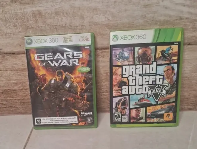 GTA V Completo Xbox 360 (acompanha Gears of War de brinde)