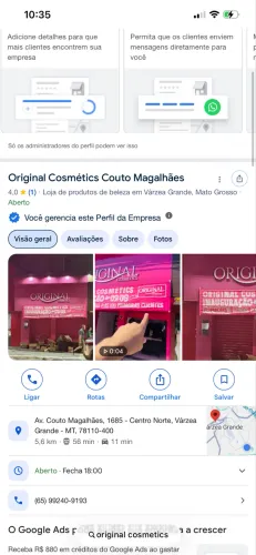 Vendo Marca de Cosméticos e Loja Consolidada 