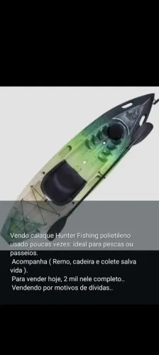 Caiaque Hunter Fishing Polietileno..