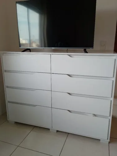 Cômoda gaveteiro branca 