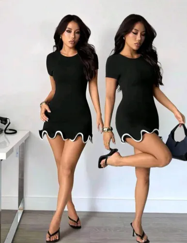 Vestido com Babado