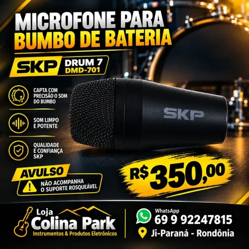 Microfone SKP Bateria (Bumbo)