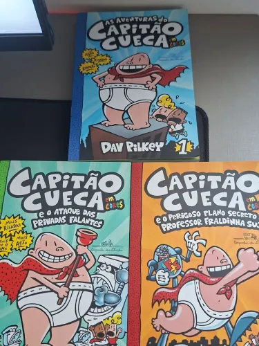 Livros Capitão Cueca Edição 1,2 e 3