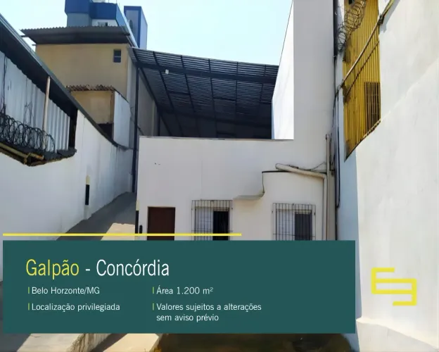 Galpão para alugar no Concórdia em BH com rampa de acesso