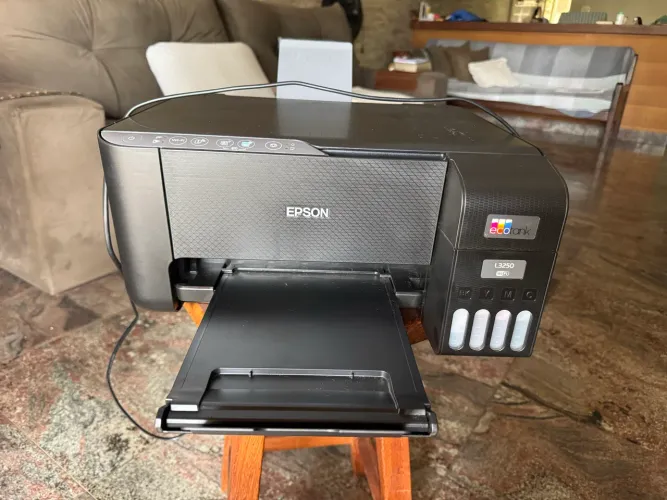 EPSON Multifuncional EcoTank L3250 - Tanque de Tinta Color, Wi-Fi, USB, Bivolt,Preto