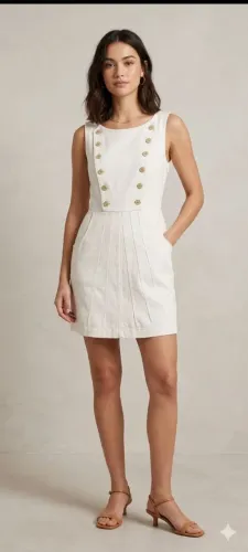Vestido off white Antix