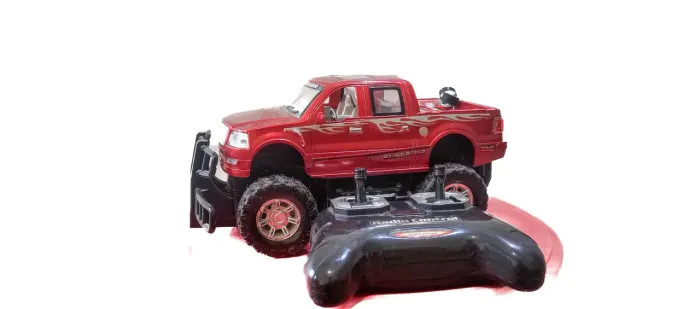 Caminhonete Controle Remoto Pick-up Off-Road Superior Vermelha Usada