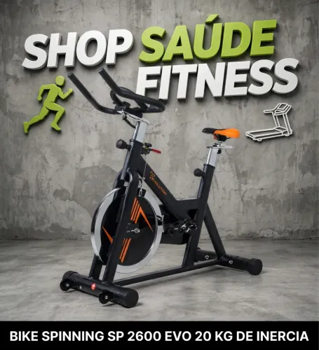BICICLETA SPINNING EVO SP-2600-1 - 20kg INÉRCIA