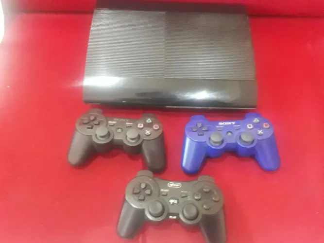 Ps3 500 Gigas - 180 Jogos 3 controles