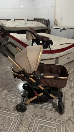Carrinho de bebê modelo europeu, 3 em 1! Moisés e bebê conforto