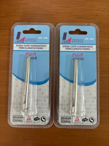 Broca/Serra Copo Diamantado Porcelanato/Marmore/Vidro