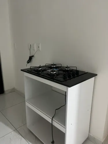 Móvel de cooktop com prateleiras + cooktop