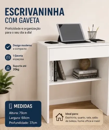 Escrivaninha com gaveta