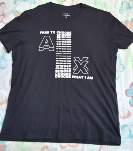 Camisa malha pima Armani Exchange tamanho P