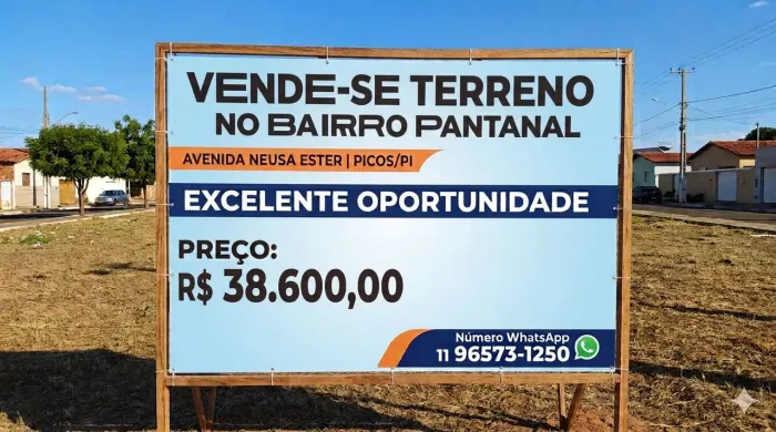 Terreno no Bairro Pantanal Picos/PI Loteamento Vila Serrana
