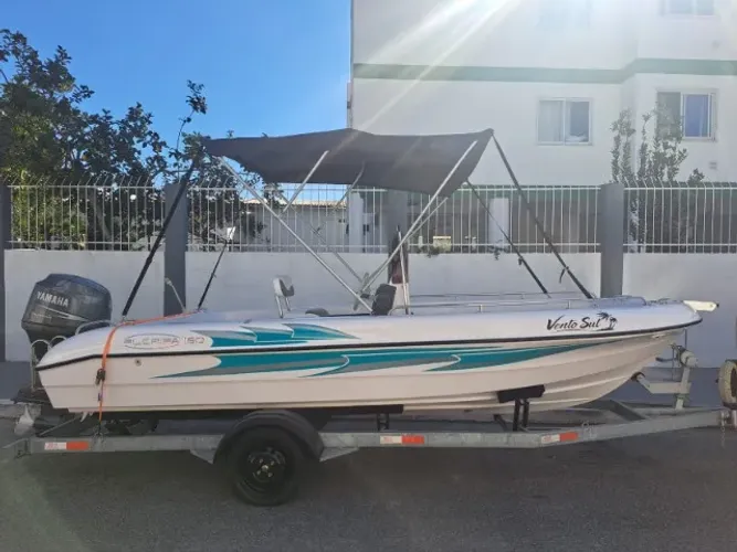 Linda Lancha Floripa 16 + Yamaha 60HP + Carreta Rodoviária - Impecável