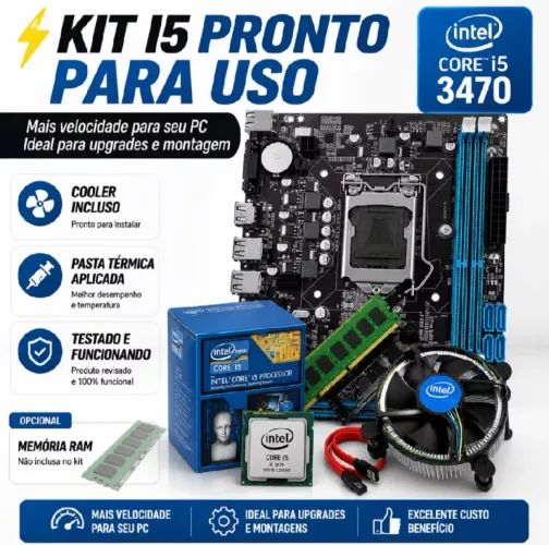 Kit i5 3470 Com fonte e muito mais