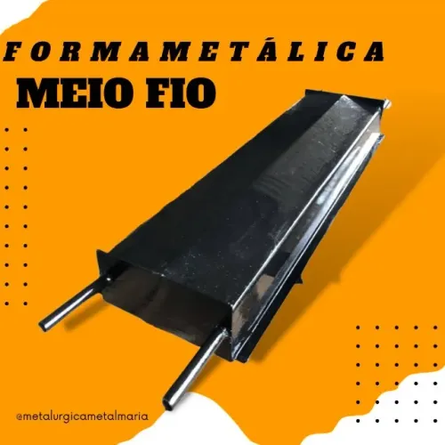 Forma metálica para guia meio fio