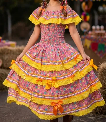 Vestido Junino (Tamanho GG)