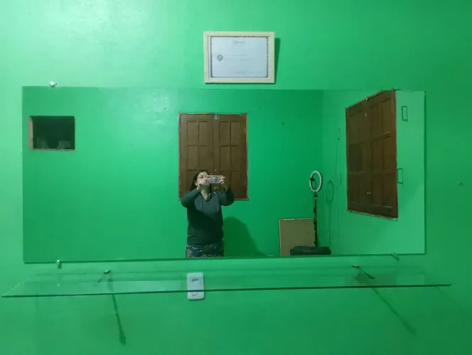 Espelho + bancada perfeito salão de beleza ? entrego ou retirada