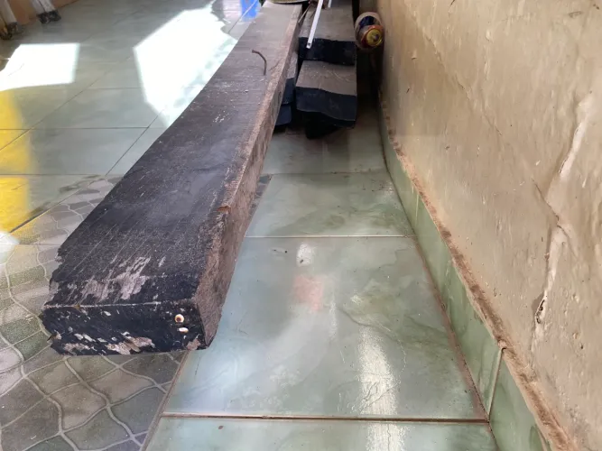 Peças de madeira para telhado 