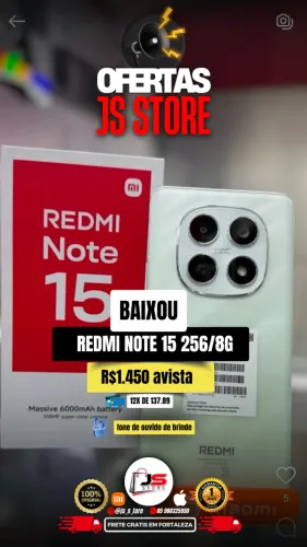 redmi note 15 8/256g em oferta 